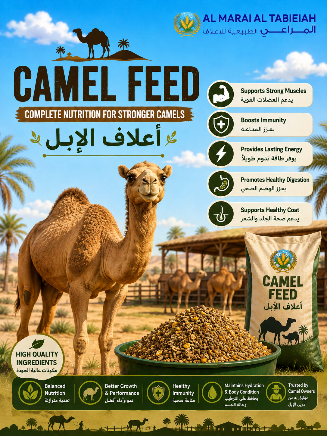 Camel Feed UAE Poster