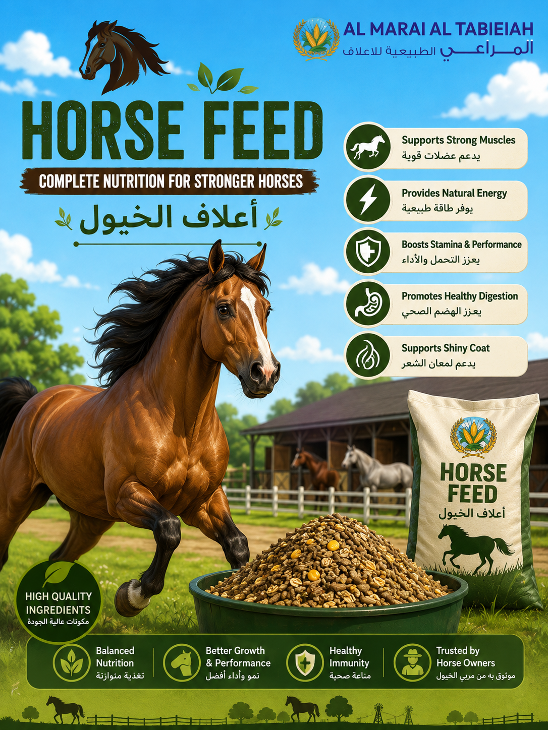 Horse Feed UAE Poster